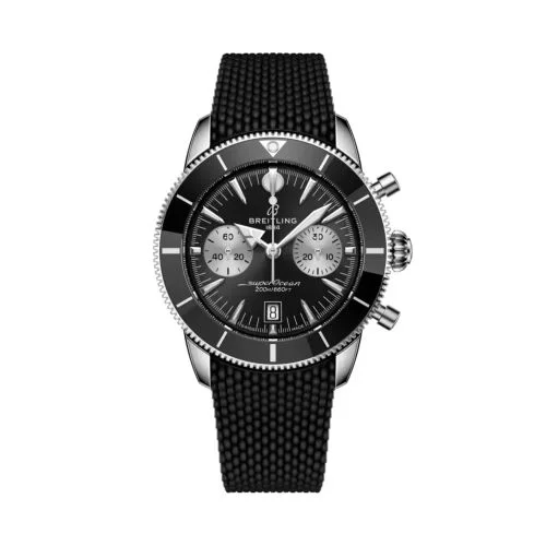 Breitling - AB0156241B1S1 Superocean Heritage B01 Chronograph 42 Stainless Steel / Black / Rubber / UK Edition