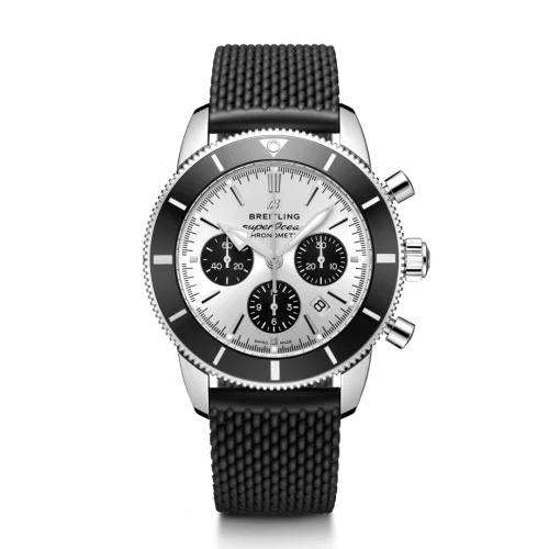 Breitling - AB0162121G1S1 Superocean Heritage II B01 Chronograph 44 Stainless Steel / Silver / Rubber / Folding