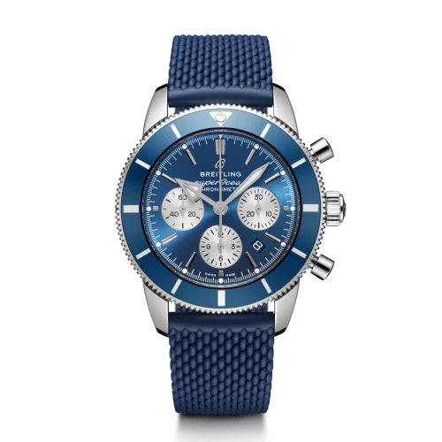 Breitling - AB0162161C1S1 Superocean Heritage II B01 Chronograph 44 Stainless Steel / Blue / Rubber / Folding