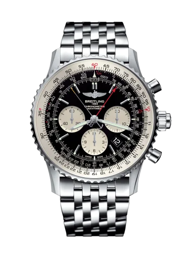 Breitling - AB031021/BF77/453A Navitimer Rattrapante Stainless Steel / Black  / Bracelet