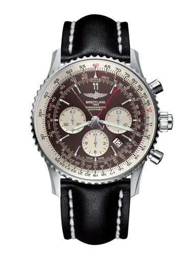 Breitling - AB031021/Q615/441X/A20BA.1 Navitimer Rattrapante Stainless Steel / Panamerican Bronze / Calf / Pin