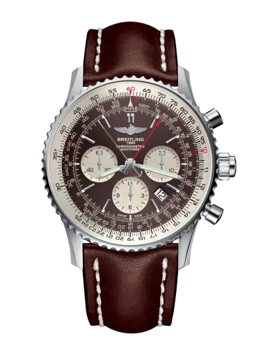 Breitling - AB031021/Q615/443X/A20BA.1 Navitimer Rattrapante Stainless Steel / Panamerican Bronze / Calf / Pin
