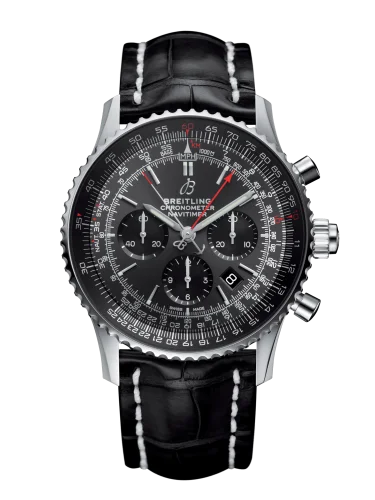 Breitling - AB03102A1F1P2 Navitimer Rattrapante Stainless Steel / Stratos Gray / Croco / Pin / Boutique Edition