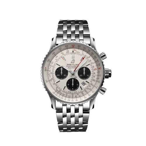 Breitling - AB0311211G1A1 Navitimer Rattrapante Stainless Steel / Silver / Alligator / Bracelet