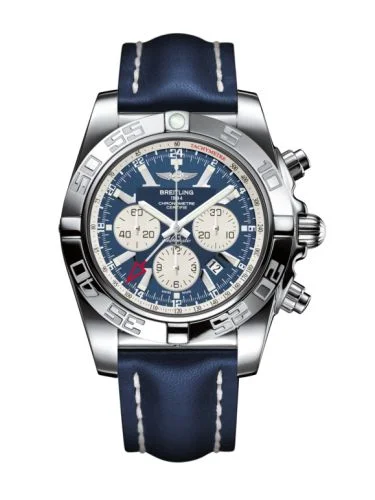Breitling - AB041012.C834.101X Chronomat 47 GMT Stainless Steel / Metallica Blue / Calf