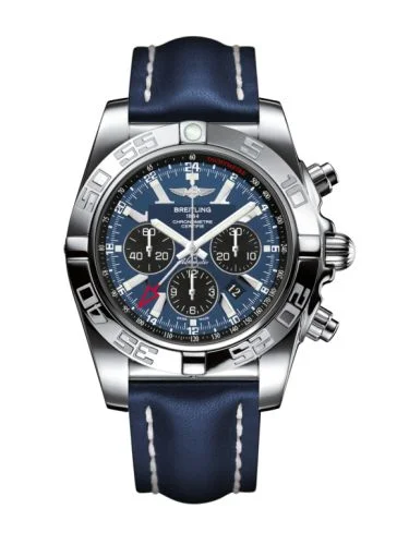 Breitling - AB041012.C835.101X Chronomat 47 GMT Stainless Steel / Blackeye Blue / Calf
