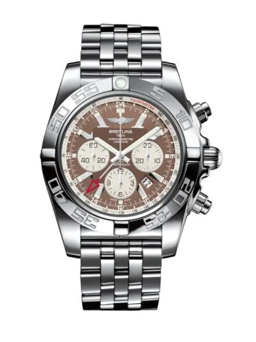 Breitling - AB041012.Q586.383A Chronomat 47 GMT Stainless Steel / Metallica Brown /  Bracelet