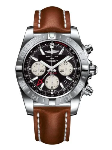Breitling - AB042011.BB56.433X Chronomat 44 GMT Stainless Steel / Onyx Black / Calf