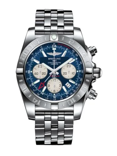 Breitling - AB042011.C851.375A Chronomat 44 GMT Stainless Steel / Metallica Blue / Bracelet