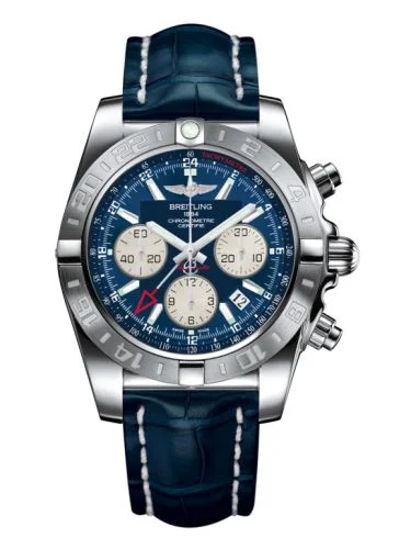 Breitling - AB042011.C851.731P Chronomat 44 GMT Stainless Steel / Metallica Blue / Croco