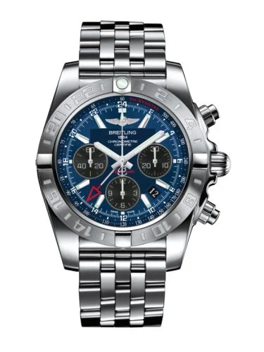 Breitling - AB042011.C852.375A Chronomat 44 GMT Stainless Steel / Blackeye Blue / Bracelet