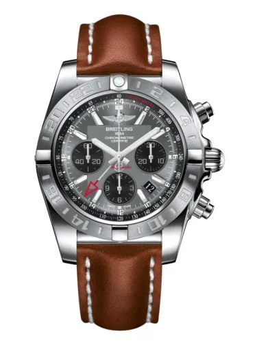 Breitling - AB042011.F561.433X Chronomat 44 GMT Stainless Steel / Blackeye Grey / Calf