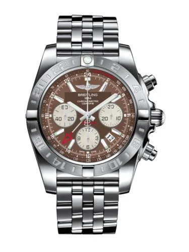Breitling - AB042011.Q589.375A Chronomat 44 GMT Stainless Steel / Metallica Brown / Bracelet