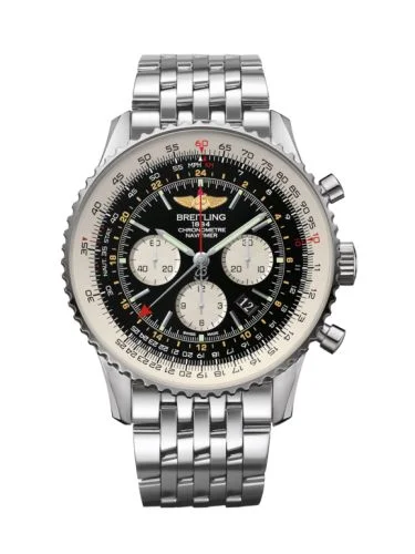 Breitling - AB044121/BD24/443A Navitimer GMT Stainless Steel / Black / Bracelet