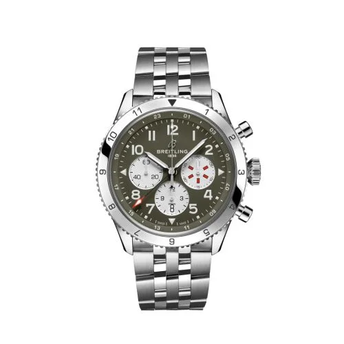 Breitling - AB04452A1L1A1 Super AVI B04 Chronograph GMT 46 Curtiss Warhawk / Bracelet