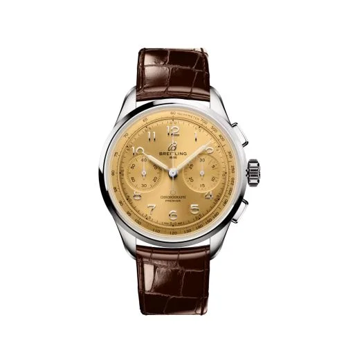 Breitling - AB0930F51H1P1 Premier Heritage B09 Chronograph 40 Stainless Steel / Champagne