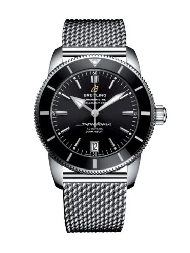 Breitling - AB201012/BF73/743P/A20BA.1 Superocean Heritage II 42 Stainless Steel / Black / Black / Croco / Pin