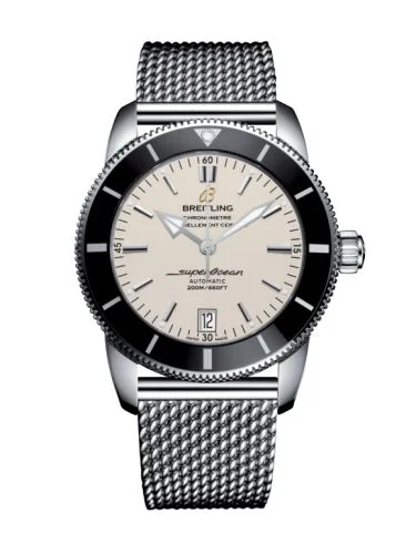 Breitling - AB201012/G827/154A Superocean Heritage II 42 Stainless Steel / Black / Silver / Bracelet