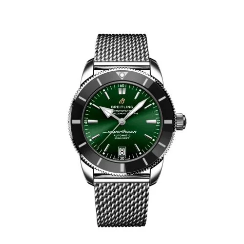 Breitling - AB2010121L1A1 Superocean Heritage II 42 Stainless Steel / Green / Bracelet