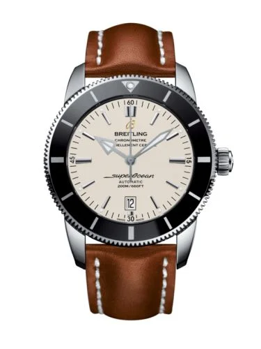 Breitling - AB202012/G828/439X/A20BA.1 Superocean Heritage II 46 Stainless Steel / Black / Silver / Calf / Pin