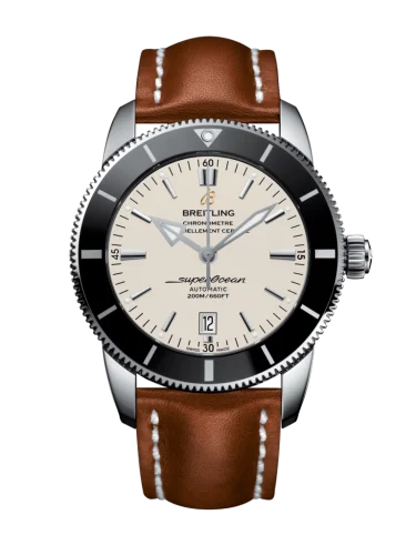 Breitling - AB202012/G828/440X/A20D.1 Superocean Heritage II 46 Stainless Steel / Black / Silver / Calf / Folding
