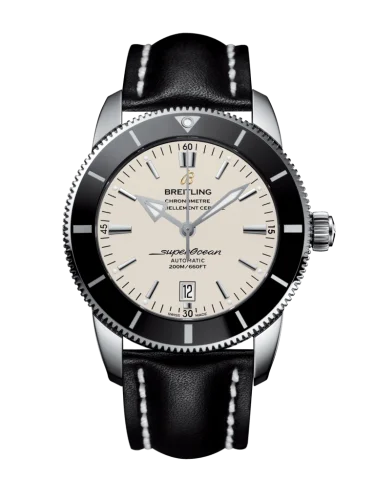 Breitling - AB202012/G828/441X/A20BA.1 Superocean Heritage II 46 Stainless Steel / Black / Silver / Calf / Pin