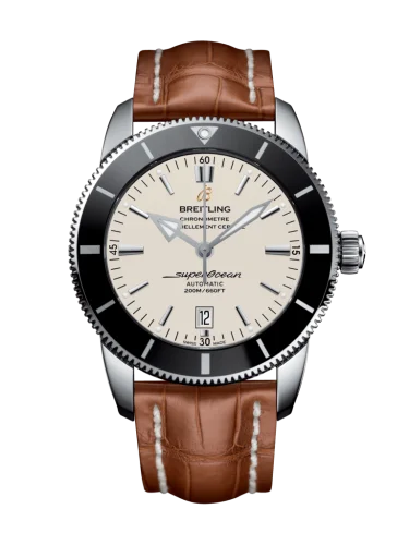 Breitling - AB202012/G828/755P/A20D.1 Superocean Heritage II 46 Stainless Steel / Black / Silver / Croco / Folding