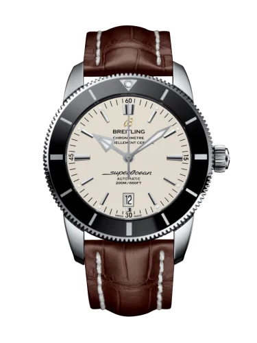 Breitling - AB202012/G828/757P/A20D.1 Superocean Heritage II 46 Stainless Steel / Black / Silver / Croco / Folding