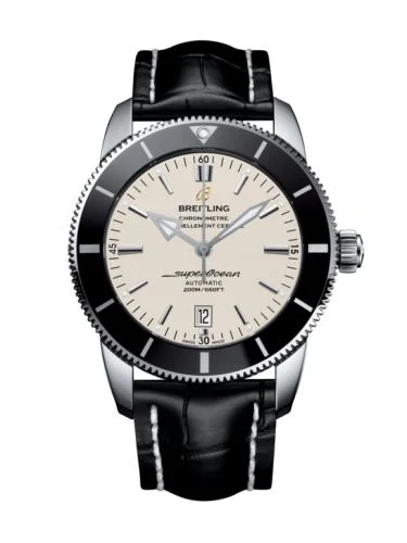Breitling - AB202012/G828/760P/A20BA.1 Superocean Heritage II 46 Stainless Steel / Black / Silver / Croco / Pin