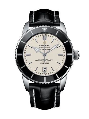 Breitling - AB202012/G828/761P/A20D.1 Superocean Heritage II 46 Stainless Steel / Black / Silver / Croco / Folding