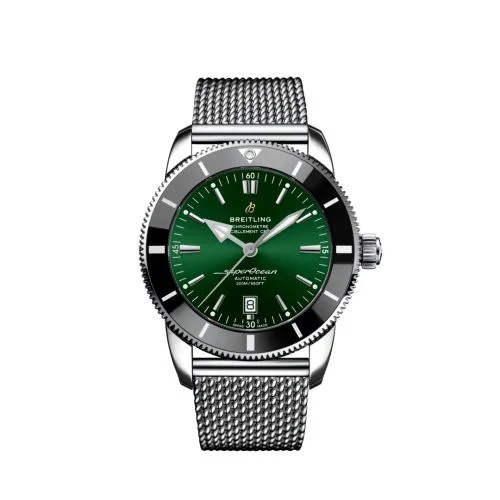 Breitling - AB2020121L1A1 Superocean Heritage II 46 Stainless Steel / Green / Bracelet
