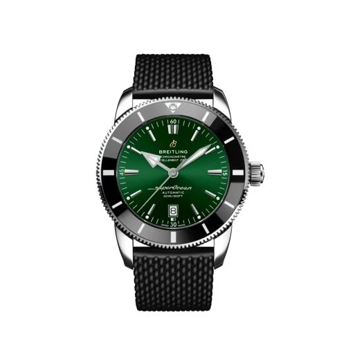 Breitling - AB2020121L1S1 Superocean Heritage II 46 Stainless Steel / Green / Rubber