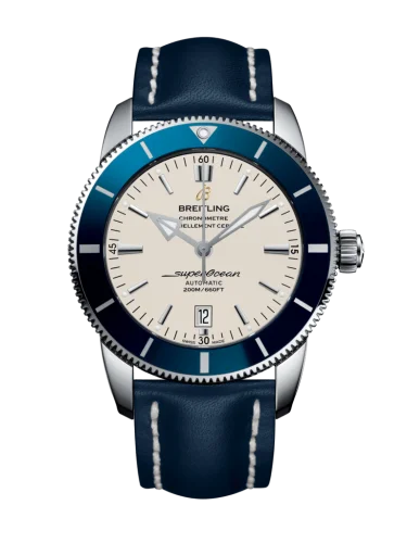 Breitling - AB202016/G828/102X/A20D.1 Superocean Heritage II 46 Stainless Steel / Blue / Silver / Calf / Folding