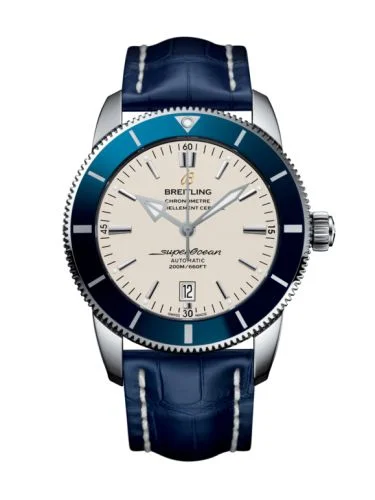 Breitling - AB202016/G828/746P/A20BA.1 Superocean Heritage II 46 Stainless Steel / Blue / Silver / Croco / Pin