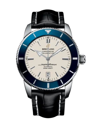Breitling - AB202016/G828/760P/A20BA.1 Superocean Heritage II 46 Stainless Steel / Blue / Silver / Croco / Pin
