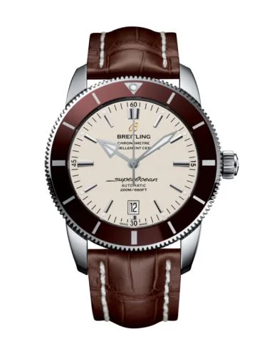 Breitling - AB202033/G828/756P/A20BA.1 Superocean Heritage II 46 Stainless Steel / Bronze / Silver / Croco / Pin