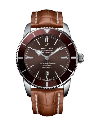 Breitling -  AB202033/Q618/754P/A20BA.1 Superocean Heritage II 46 Stainless Steel / Bronze / Bronze / Croco / Pin