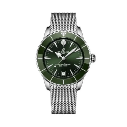 Breitling - AB3110361L1A1 Superocean Heritage B31 Automatic 40 Stainless Steel / Green / Milanese