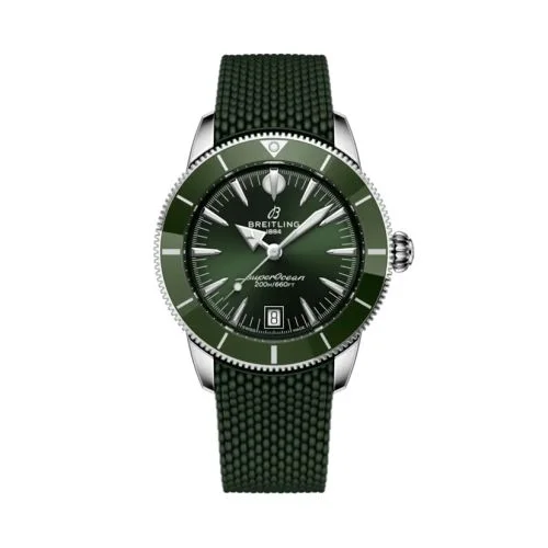 Breitling - AB3110361L1S1 Superocean Heritage B31 Automatic 40 Stainless Steel / Green / Rubber