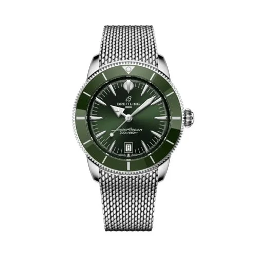 Breitling - AB3111361L1A1 Superocean Heritage B31 Automatic 42 Stainless Steel / Green / Milanese