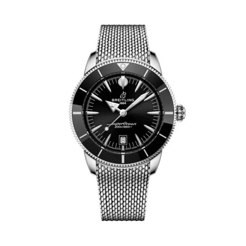Breitling - AB3112241B1A1 Superocean Heritage B31 Automatic 44 Stainless Steel / Black / Milanese