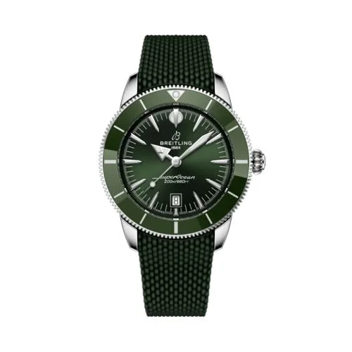 Breitling - AB3112361L1S1 Superocean Heritage B31 Automatic 44 Stainless Steel / Green / Rubber