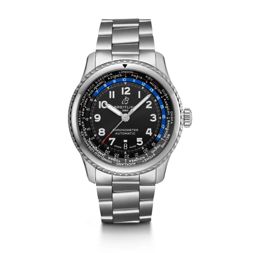 Breitling - AB3521U41B1A1 Navitimer 8 B35 Automatic Unitime 43 Stainless Steel / Black / Bracelet