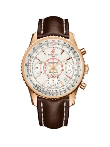 Breitling - RB013012.G710.431X Montbrillant 01 Red Gold / Mercury Silver / Calf