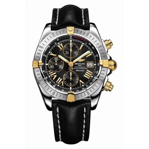 Breitling - B1335611/B918 Chronomat Evolution Stainless Steel / Yellow Gold / Black - Roman