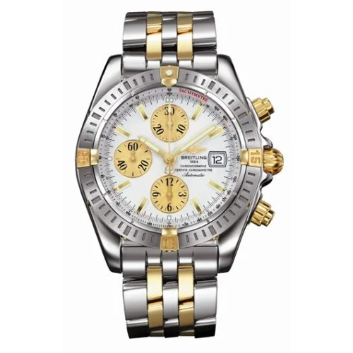 Breitling - B1335611/G570 Chronomat Evolution Stainless Steel / Yellow Gold / Silver