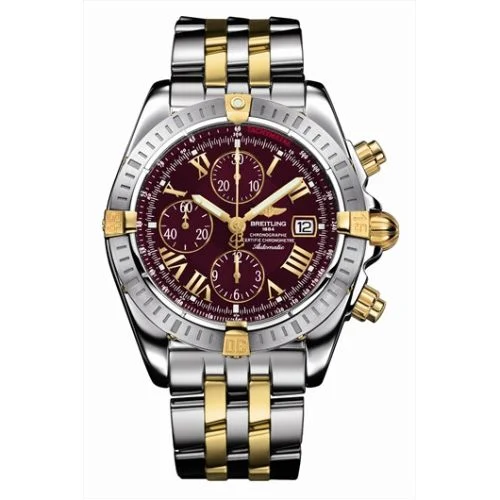 Breitling - B1335611/K521 Chronomat Evolution Stainless Steel / Yellow Gold / Black - Roman