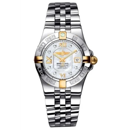 Breitling - B71340L2.A680.368A Galactic 30 Two Tone MOP / Diamond / Bracelet