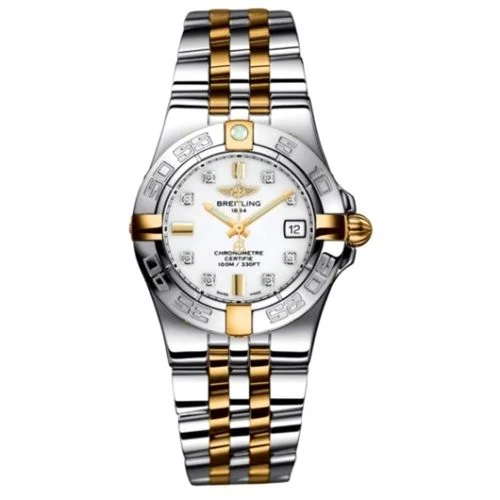 Breitling - B71340L2.A714.368D Galactic 30 Two Tone White / Diamond / Two Tone Bracelet