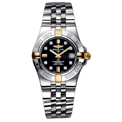 Breitling - B71340L2.BA15.368A Galactic 30 Two Tone Black / Diamond / Bracelet
